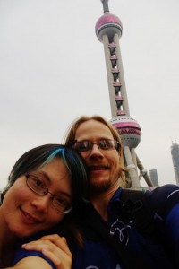 Obligatory tourist shot at the Pearl Tower (we didn't go in)