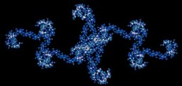 The fractal can look like a family of seahorses.