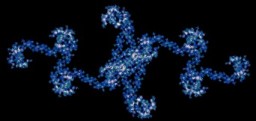 The fractal in question, in blue.